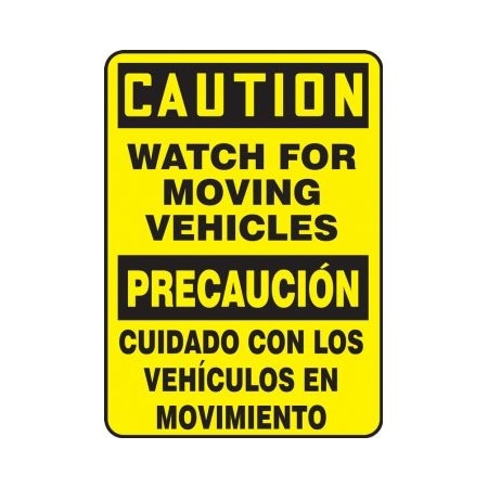 BILINGUAL SAFETY SIGN  SPANISH SBMVHR663VA